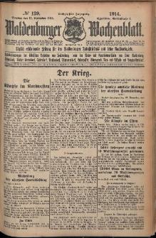 Waldenburger Wochenblatt, Jg. 60, 1914, nr 139
