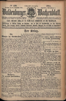 Waldenburger Wochenblatt, Jg. 60, 1914, nr 139
