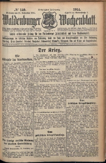 Waldenburger Wochenblatt, Jg. 60, 1914, nr 140