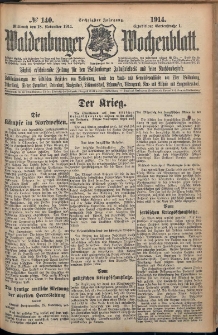 Waldenburger Wochenblatt, Jg. 60, 1914, nr 140