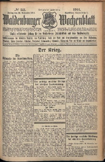 Waldenburger Wochenblatt, Jg. 60, 1914, nr 141