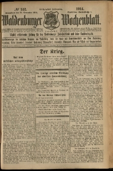Waldenburger Wochenblatt, Jg. 60, 1914, nr 142