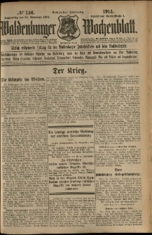Waldenburger Wochenblatt, Jg. 60, 1914, nr 146