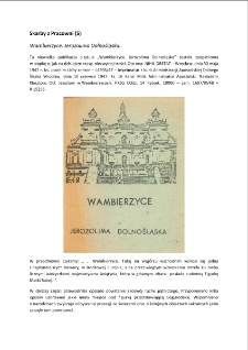 Skarby z Pracowni (5) : Wambierzyce. Jerozolima Dolnośląska [Dokument elektroniczny]