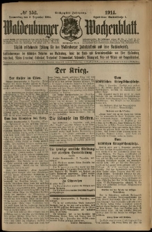 Waldenburger Wochenblatt, Jg. 60, 1914, nr 152