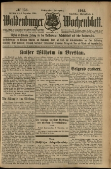 Waldenburger Wochenblatt, Jg. 60, 1914, nr 153