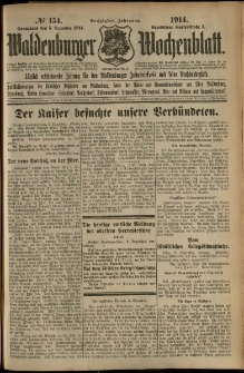 Waldenburger Wochenblatt, Jg. 60, 1914, nr 154