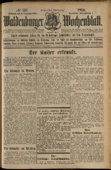 Waldenburger Wochenblatt, Jg. 60, 1914, nr 157