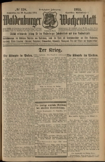 Waldenburger Wochenblatt, Jg. 60, 1914, nr 158