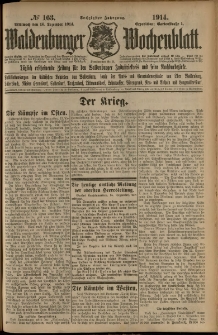 Waldenburger Wochenblatt, Jg. 60, 1914, nr 163