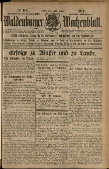 Waldenburger Wochenblatt, Jg. 60, 1914, nr 166