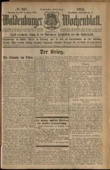 Waldenburger Wochenblatt, Jg. 60, 1914, nr 167