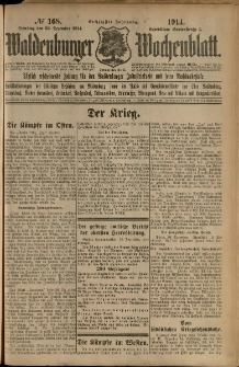 Waldenburger Wochenblatt, Jg. 60, 1914, nr 168