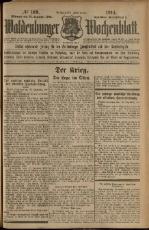Waldenburger Wochenblatt, Jg. 60, 1914, nr 169