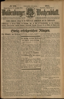 Waldenburger Wochenblatt, Jg. 60, 1914, nr 170