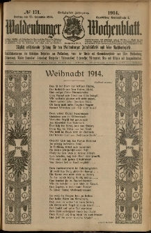 Waldenburger Wochenblatt, Jg. 60, 1914, nr 171