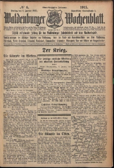 Waldenburger Wochenblatt, Jg. 61, 1915, nr 6