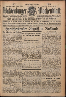 Waldenburger Wochenblatt, Jg. 61, 1915, nr 7