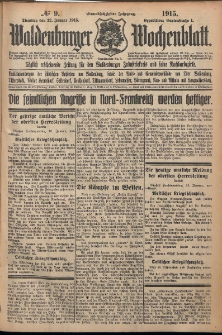 Waldenburger Wochenblatt, Jg. 61, 1915, nr 9