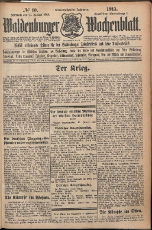 Waldenburger Wochenblatt, Jg. 61, 1915, nr 10