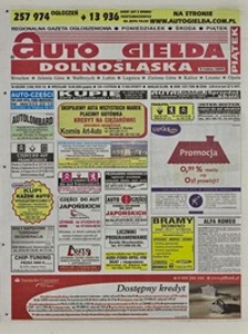 Auto Giełda Dolnośląska : regionalna gazeta ogłoszeniowa, 2005, nr 66 (1306) [10.06]