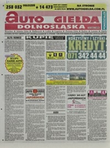 Auto Giełda Dolnośląska : regionalna gazeta ogłoszeniowa, 2005, nr 67 (1307) [13.06]