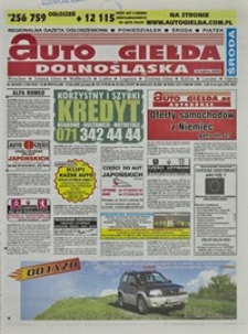 Auto Giełda Dolnośląska : regionalna gazeta ogłoszeniowa, 2005, nr 68 (1308) [15.06]