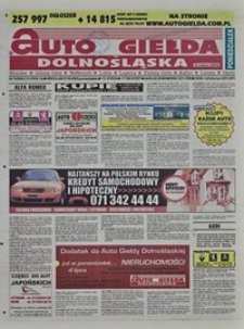 Auto Giełda Dolnośląska : regionalna gazeta ogłoszeniowa, 2005, nr 73 (1313) [27.06]