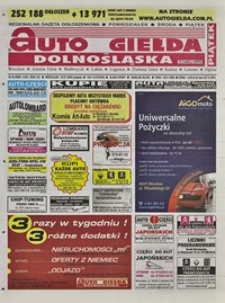 Auto Giełda Dolnośląska : regionalna gazeta ogłoszeniowa, 2005, nr 81 (1321) [15.07]