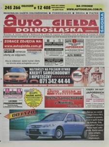 Auto Giełda Dolnośląska : regionalna gazeta ogłoszeniowa, 2005, nr 83 (1323) [20.07]