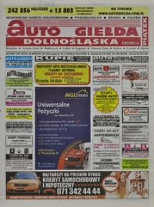Auto Giełda Dolnośląska : regionalna gazeta ogłoszeniowa, 2005, nr 87 (1327) [29.07]