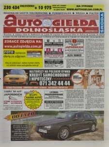 Auto Giełda Dolnośląska : regionalna gazeta ogłoszeniowa, 2005, nr 92 (1332) [10.08]