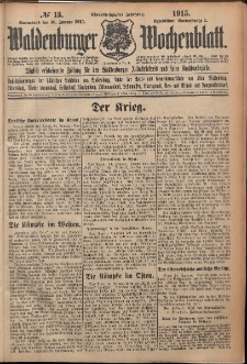Waldenburger Wochenblatt, Jg. 61, 1915, nr 13
