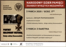Portret malowany historią : dzieje rodziny Komorowskich - plakat [Dokument życia społecznego]