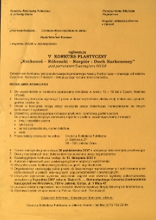 Krakonoš - Rũbezahl - Rzepiór : duch Karkonoszy : V konkurs plastyczny pod patronatem Euroregionu NYSA - regulamin [Dokument elektroniczny]