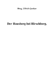 Der Hausberg bei Hirschberg [Dokument elektroniczny]