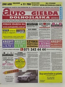 Auto Giełda Dolnośląska : regionalna gazeta ogłoszeniowa, 2005, nr 97 (1337) [24.08]