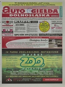 Auto Giełda Dolnośląska : regionalna gazeta ogłoszeniowa, 2005, nr 102 (1342) [5.09]