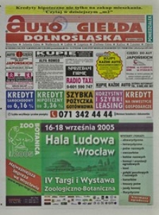 Auto Giełda Dolnośląska : regionalna gazeta ogłoszeniowa, 2005, nr 105 (1345) [12.09]