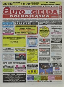 Auto Giełda Dolnośląska : regionalna gazeta ogłoszeniowa, 2005, nr 107 (1347) [16.09]