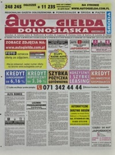 Auto Giełda Dolnośląska : regionalna gazeta ogłoszeniowa, 2005, nr 109 (1349) [21.09]