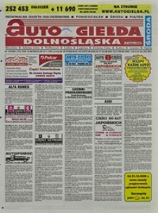 Auto Giełda Dolnośląska : regionalna gazeta ogłoszeniowa, 2005, nr 135 (1375) [23.11]