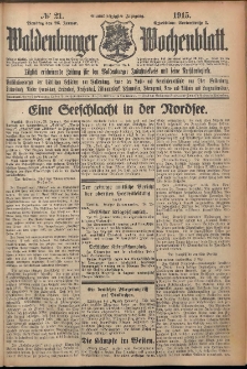 Waldenburger Wochenblatt, Jg. 61, 1915, nr 21