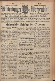 Waldenburger Wochenblatt, Jg. 61, 1915, nr 23