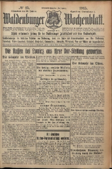Waldenburger Wochenblatt, Jg. 61, 1915, nr 25
