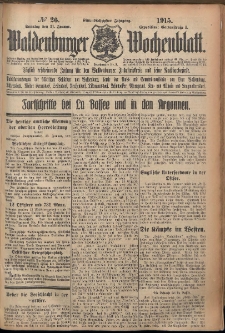 Waldenburger Wochenblatt, Jg. 61, 1915, nr 26