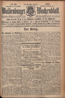 Waldenburger Wochenblatt, Jg. 61, 1915, nr 35