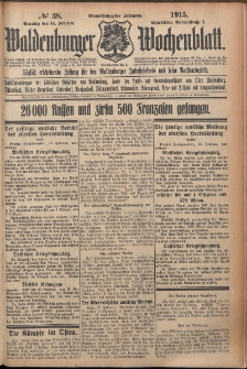 Waldenburger Wochenblatt, Jg. 61, 1915, nr 38