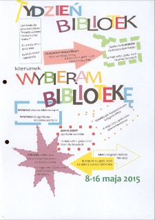 Tydzień Bibliotek 2015 [Dokument życia społecznego]