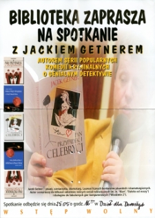 Spotkanie z Jackiem Getnerem - plakat [Dokument życia społecznego]